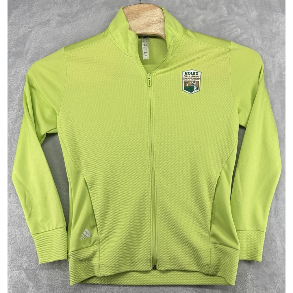 Adidas Rolex Girls Junior Championship Ajga Golf Ls FullZip Jacket Womens M Adidas Rolex Girls Junior Championship Ajga Golf Ls FullZip Jacket Womens M